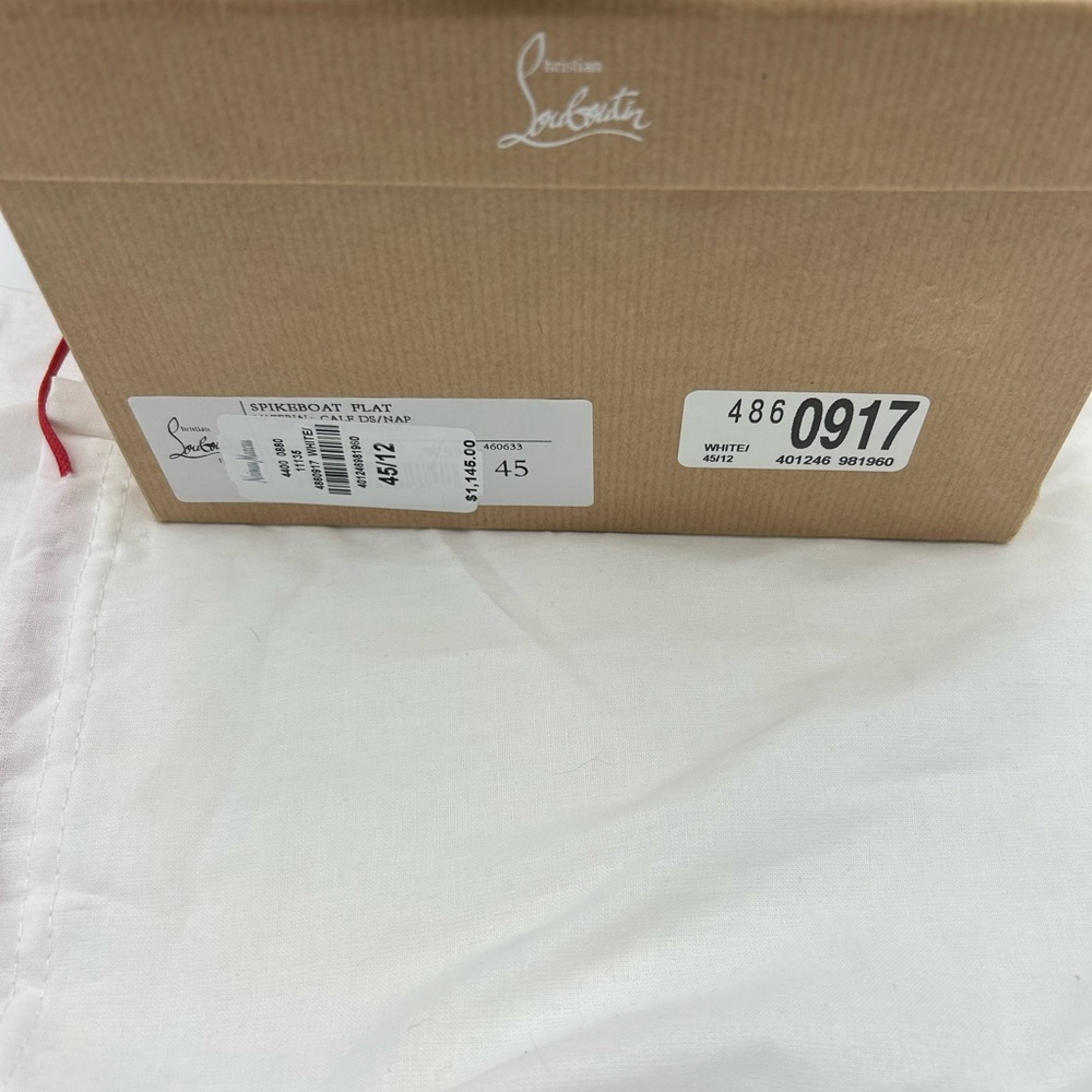 Men's Christian Louboutin roller boat  spiked sneakers size 45 made in Italy - Picture 3 of 11